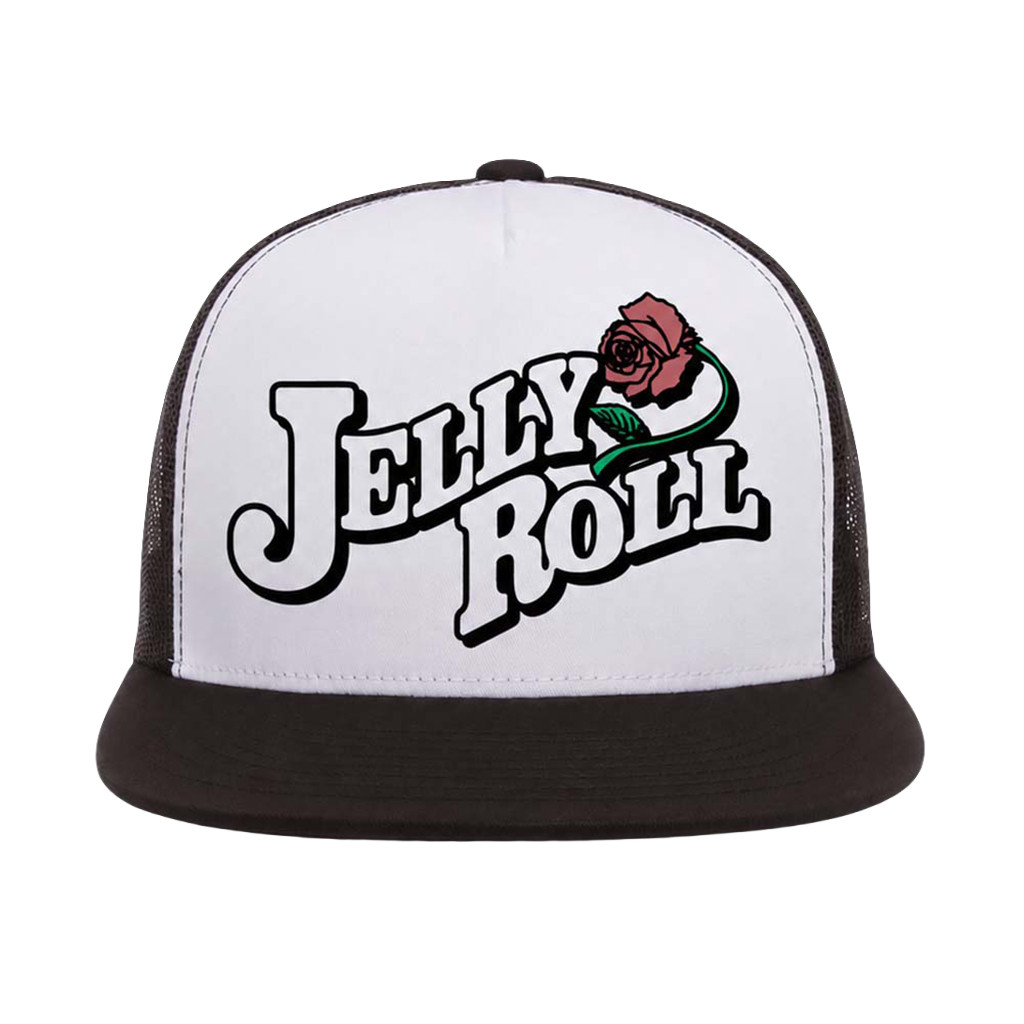 Jelly Roll The Little Ass Shed Tour 2026 Rose Trucker Snpback Hat Jelly Roll Merch Fan Gifts
