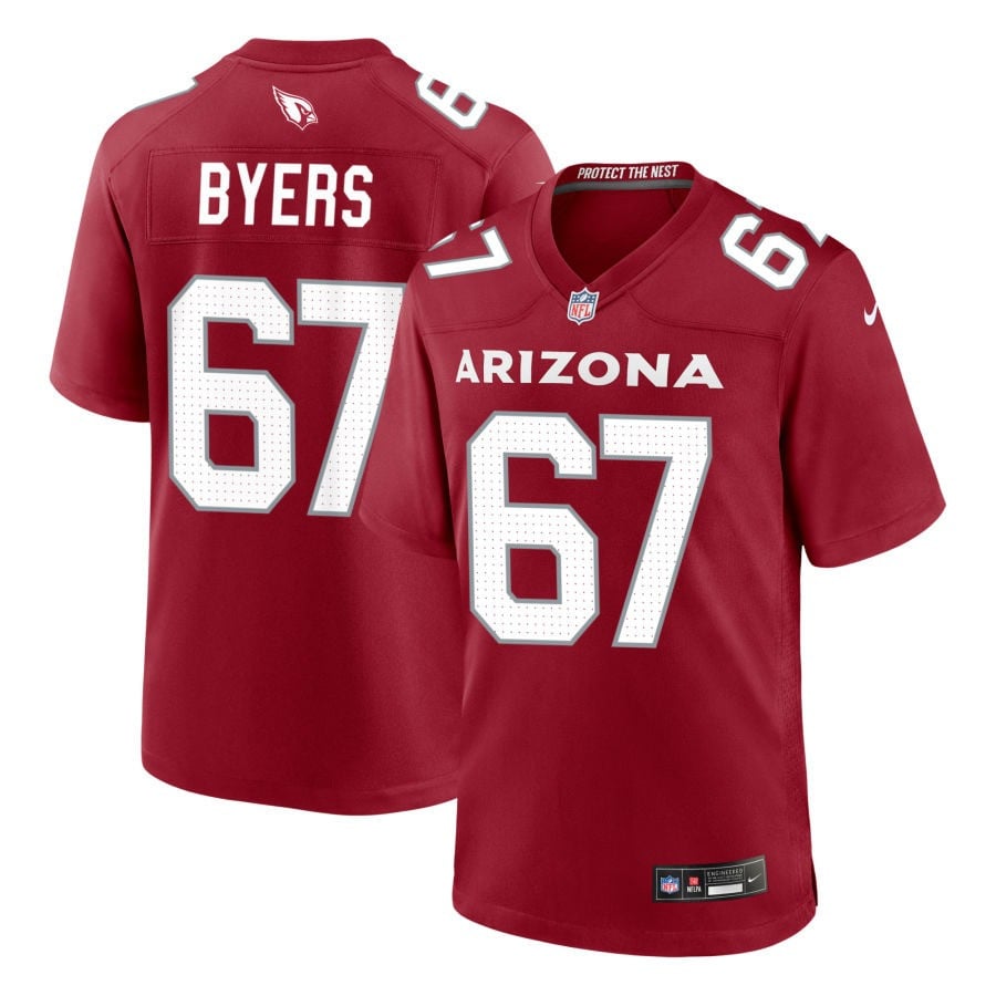 Jeremiah Byers Arizona Cardinals 2025 Game Jersey - Cardinal