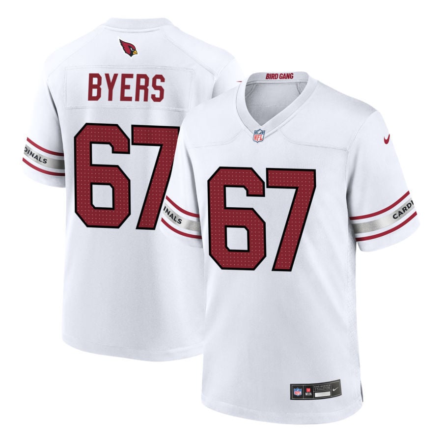 Jeremiah Byers Arizona Cardinals 2025 Game Jersey - White