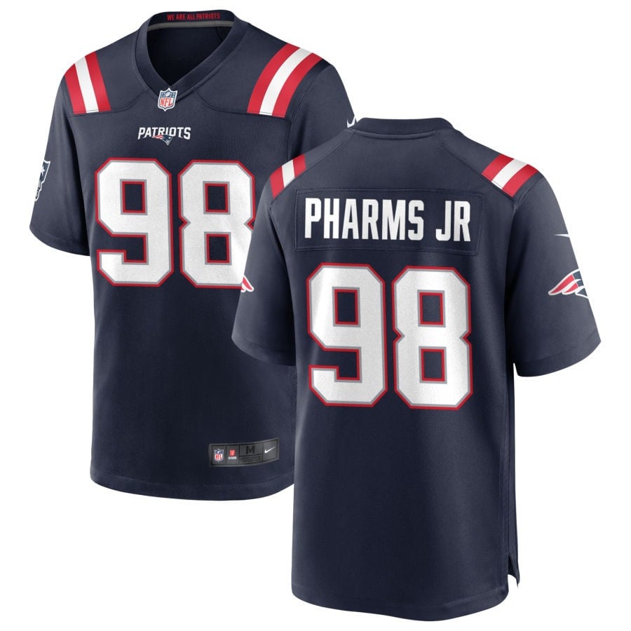 Jeremiah Pharms Jr. New England Patriots 2025 Game Jersey - Navy
