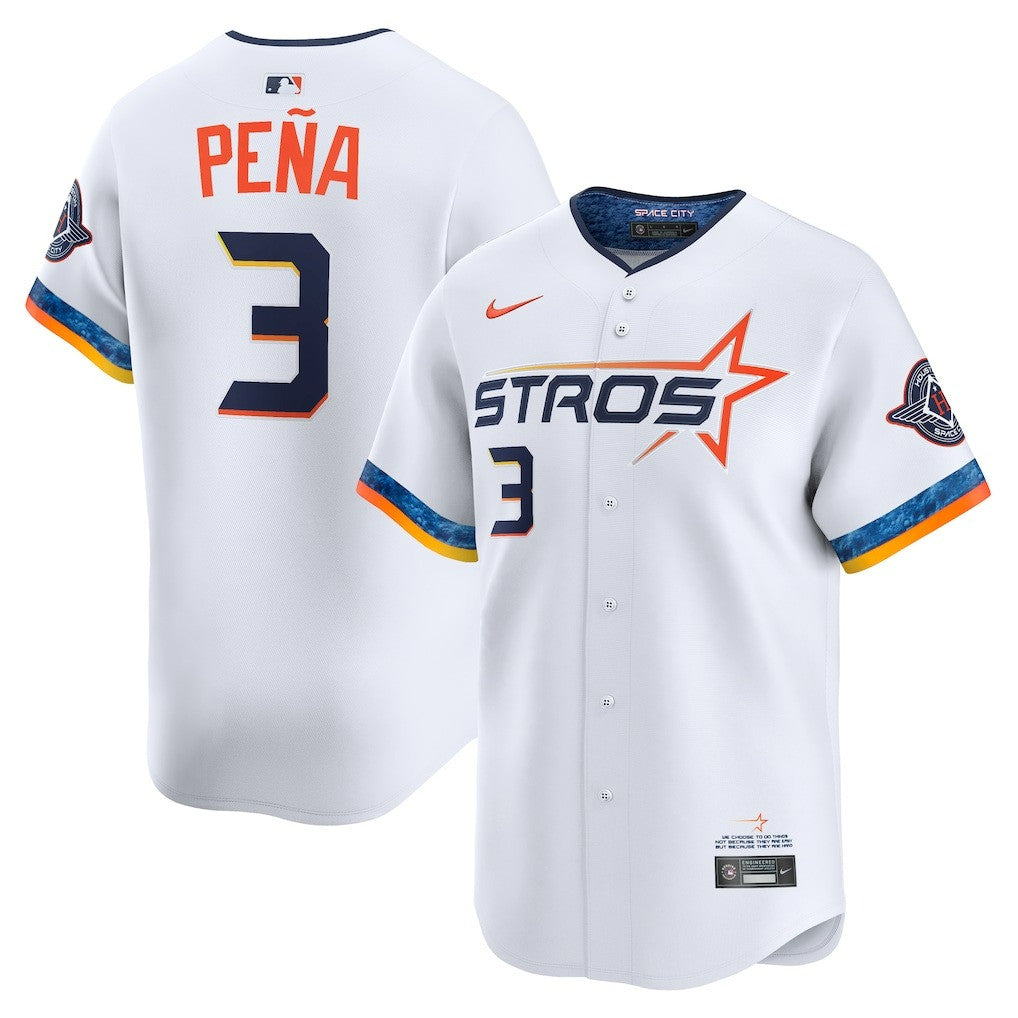 Jeremy Pena Houston Astros 2025 City Connect Limited Jersey - White