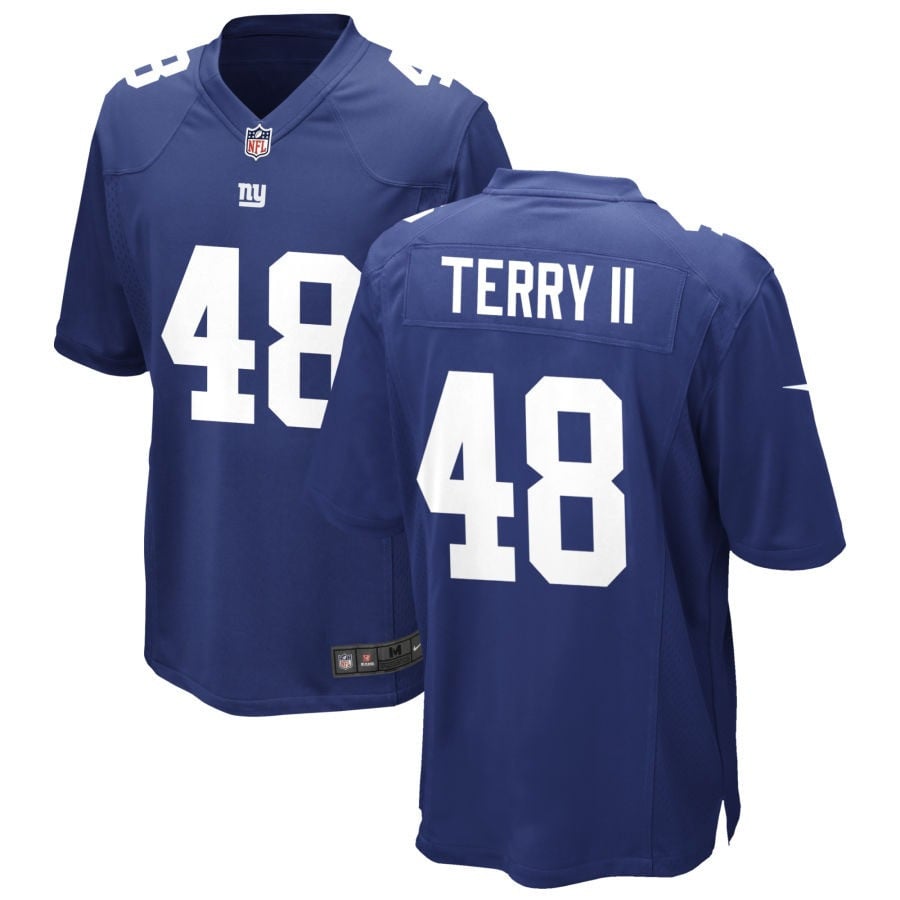 Jermaine Terry II New York Giants 2025 Game Jersey - Royal