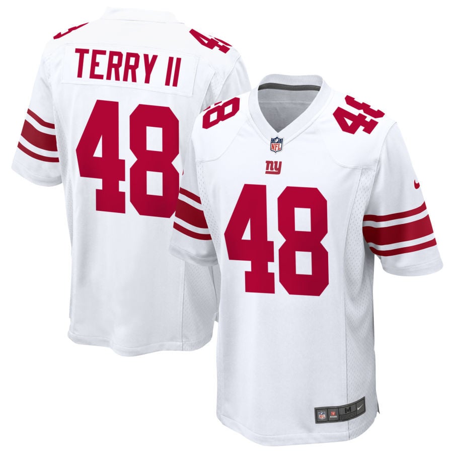 Jermaine Terry II New York Giants 2025 Game Jersey - White
