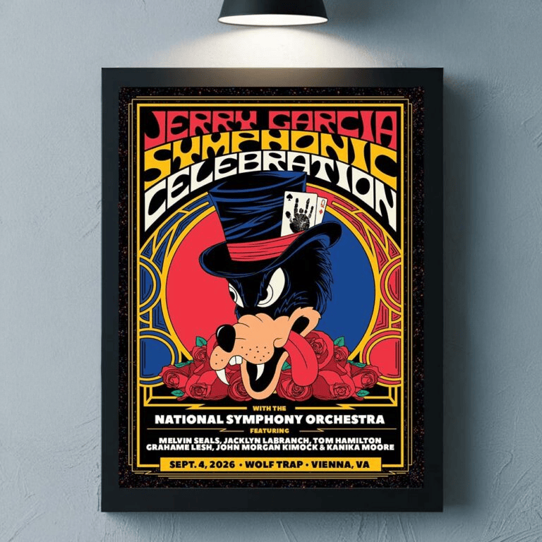 Jerry Garcia Symphonic Celebration With The National Symphony Orchestra In Vienna Virginia 2026 Poster