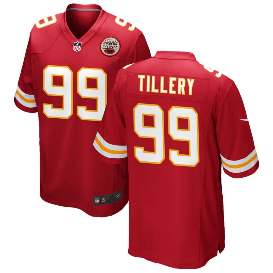 Jerry Tillery Kansas City Chiefs 2025 Game Jersey - Red