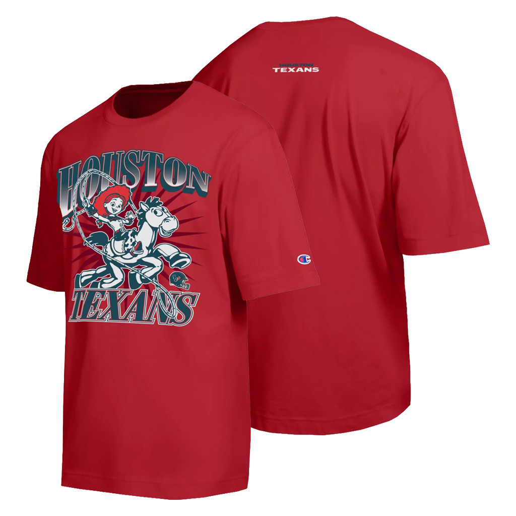 Jessie X Houston Texans T-Shirt Disney X NFL Champion NFL Shirt Houston Texans Merch Fan Gifts