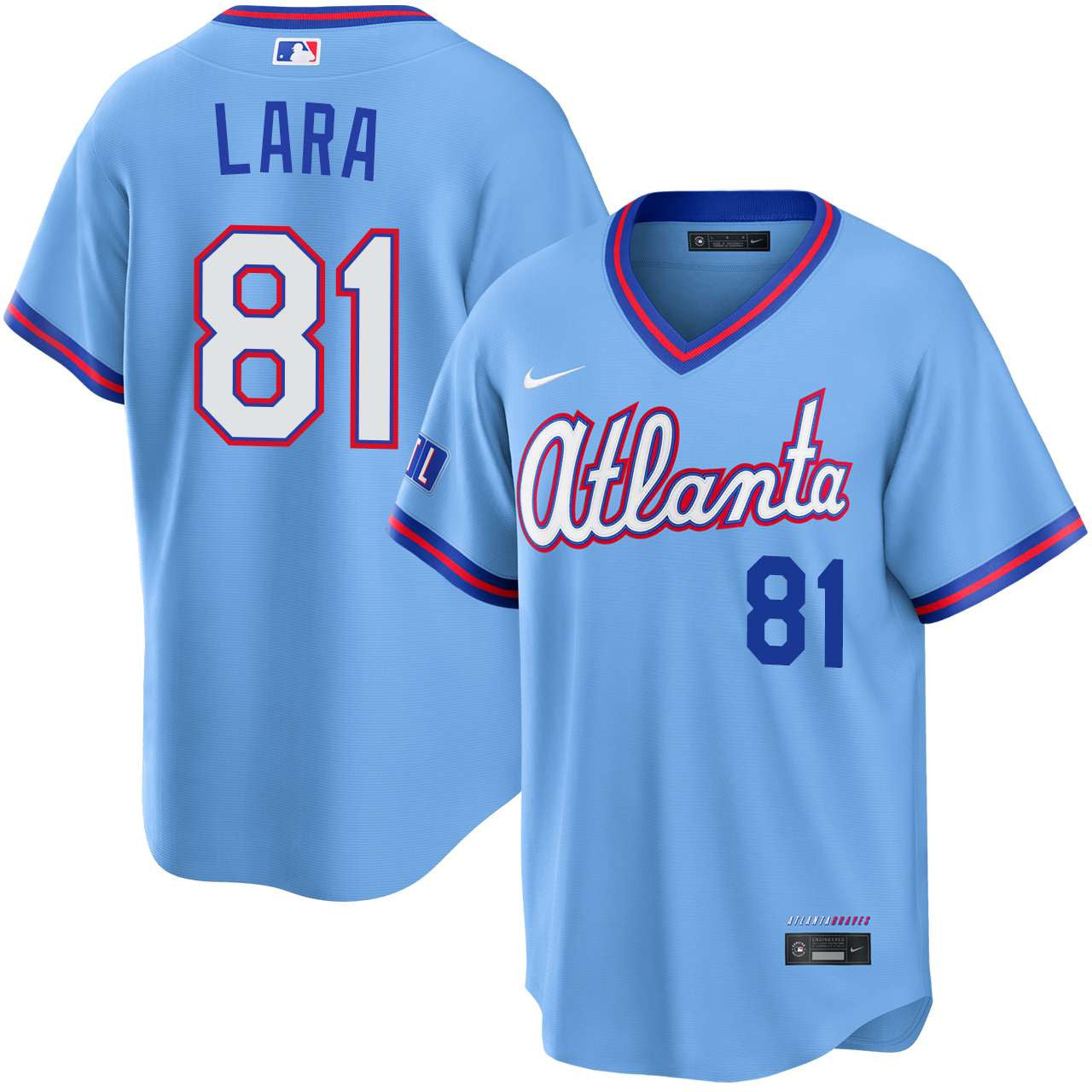 Jhancarlos Lara Atlanta Braves 2026 City Connect Stadium Jersey - Powder Blue