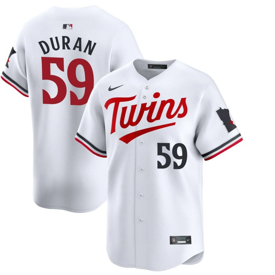 Jhoan Duran Minnesota Twins 2025 Home Limited Jersey - White