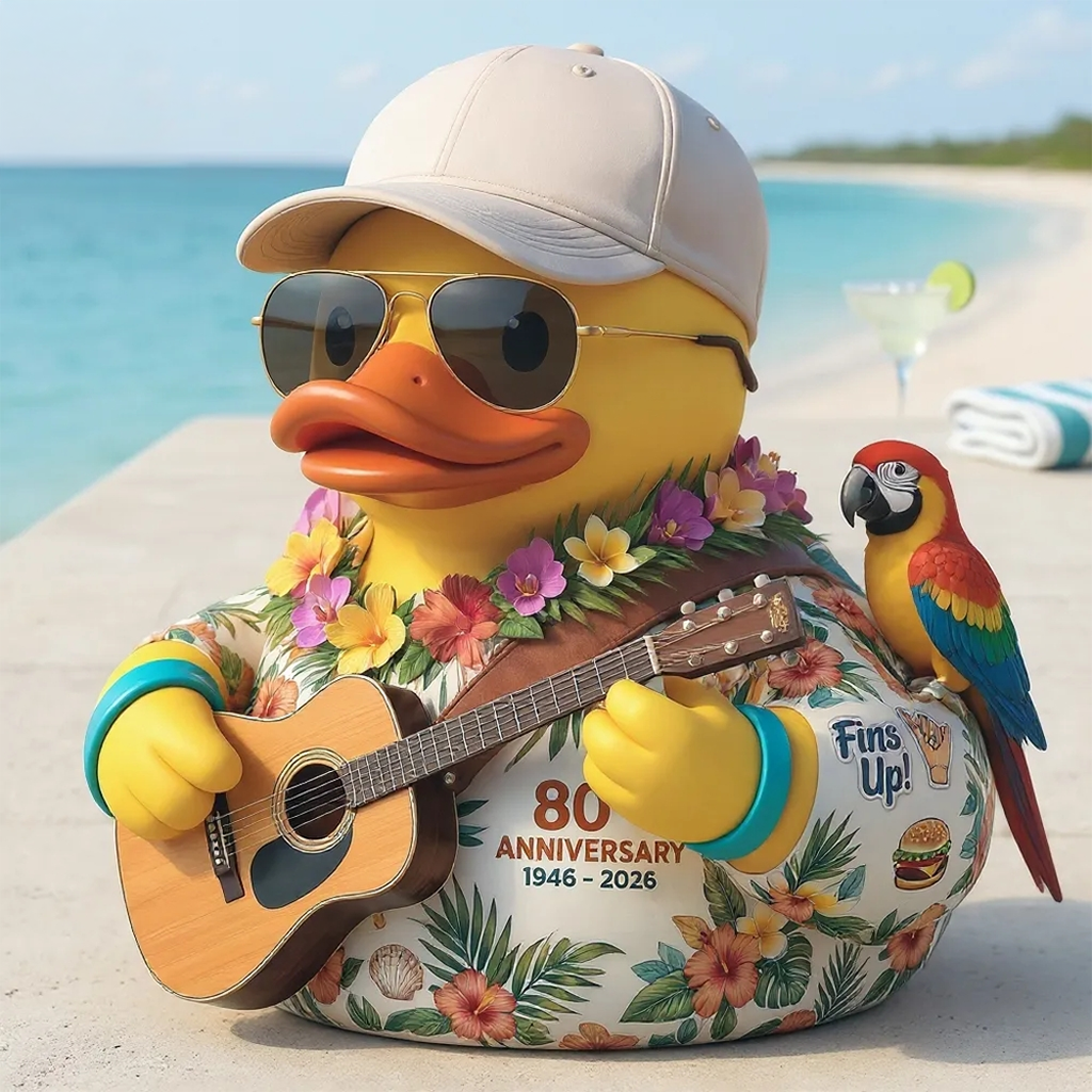 Jimmy Buffett 80Th Anniversary 2026 Tropical Tribute Duck 2026 Jimmy Buffett Merch Fan Gifts