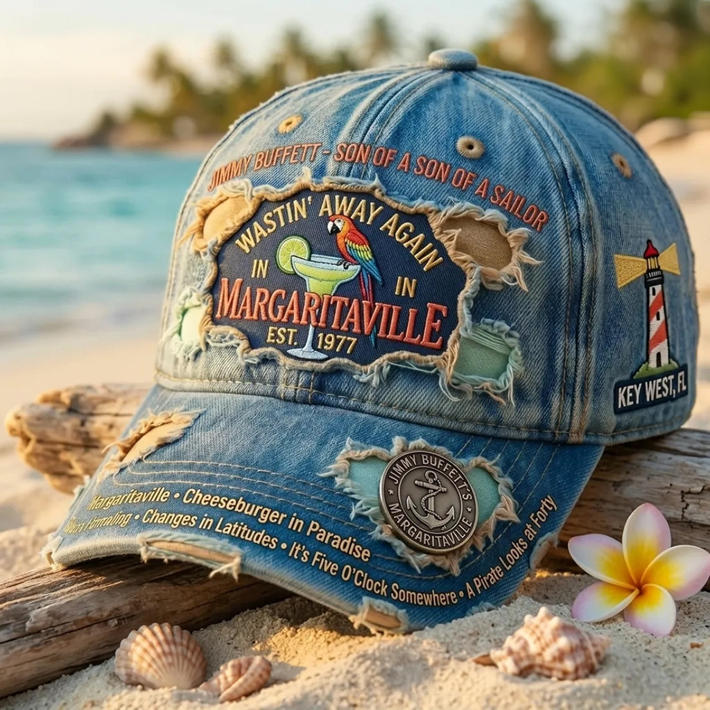 Jimmy Buffett Margaritaville Son Of A Sailor Distressed Hat Jimmy Buffett Merch Fan Gifts