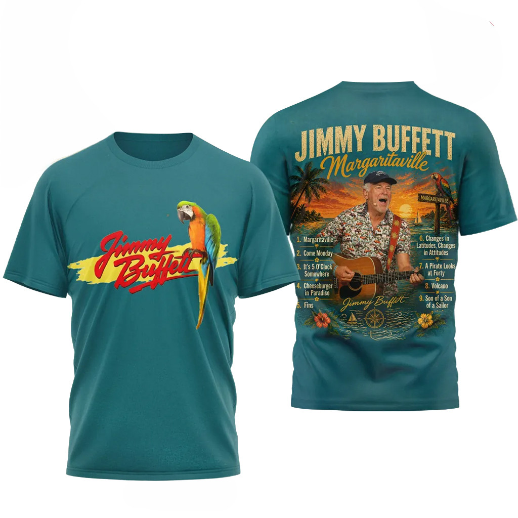 Jimmy Buffett Margaritaville T-Shirt 2026 Jimmy Buffett MerchCool Gifts For Music Lovers