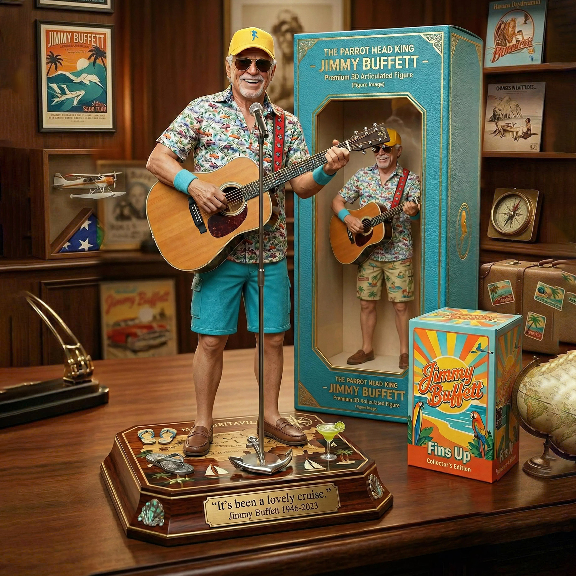 Jimmy Buffett The Parrot Head King Acrylic Plaque 2026 Jimmy Buffett Merch Gifts For Music Fans