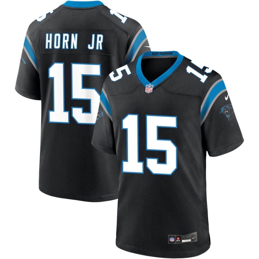 Jimmy Horn Jr Carolina Panthers 2025 Game Jersey - Black