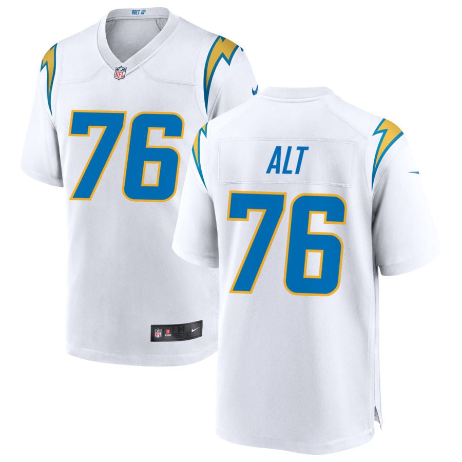 Joe Alt Los Angeles Chargers 2025 Game Jersey - White