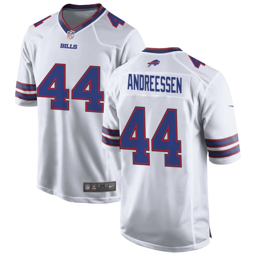 Joe Andreessen Buffalo Bills 2025 Game Jersey - White