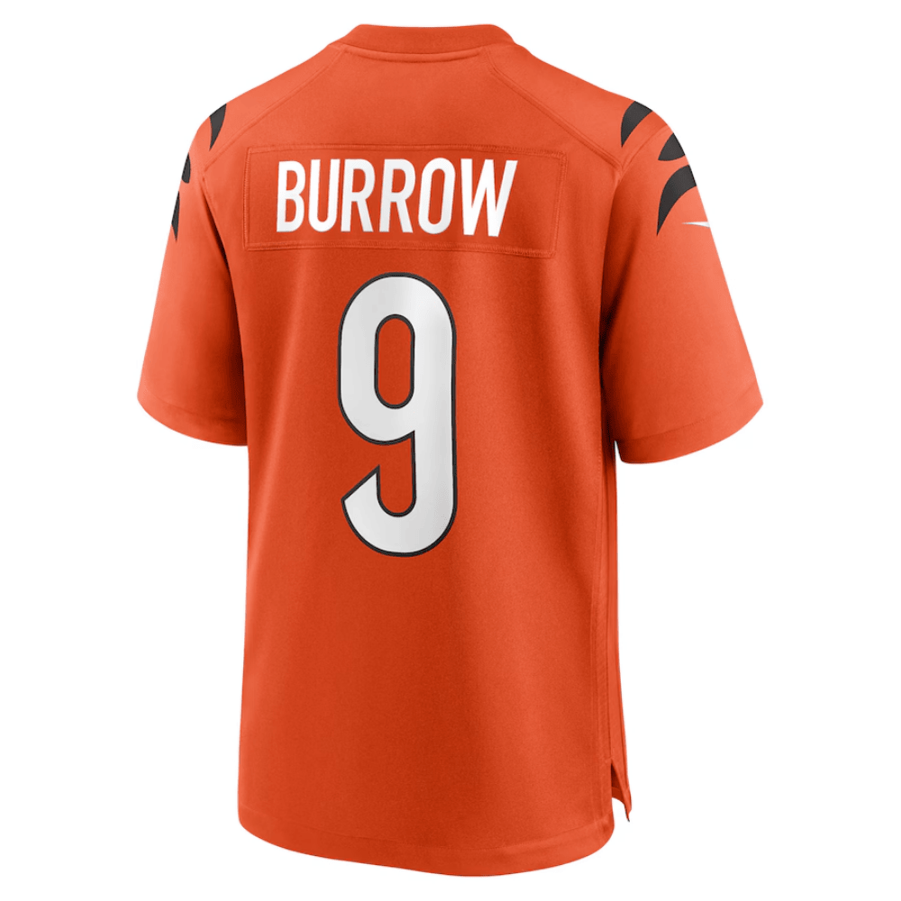 Joe Burrow Cincinnati Bengals 2025 Pro Bowl Patch Game Men Jersey - Orange - Image 3