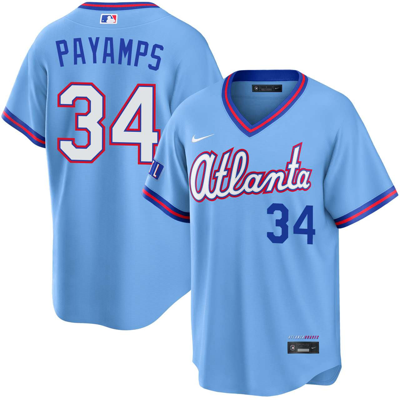 Joel Payamps Atlanta Braves 2026 City Connect Stadium Jersey - Powder Blue