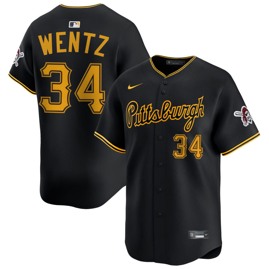 Joey Wentz Pittsburgh Pirates 2025 Alternate Limited Jersey - Black