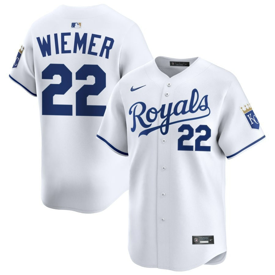 Joey Wiemer Kansas City Royals 2025 Home Limited Jersey - White
