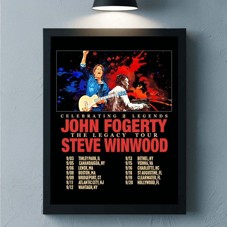 John Fogerty With Steve Winwood Celebrating 2 Legends The Legacy Tour 2026 Schedule Dates Poster