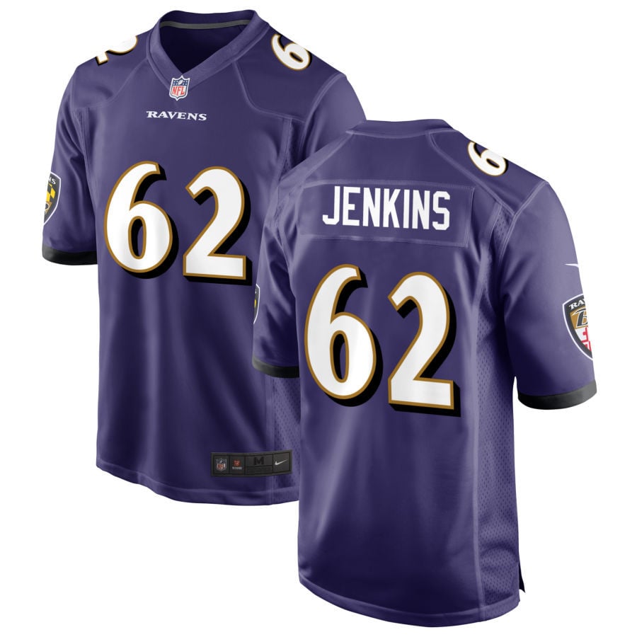 John Jenkins Baltimore Ravens 2025 Game Jersey - Purple