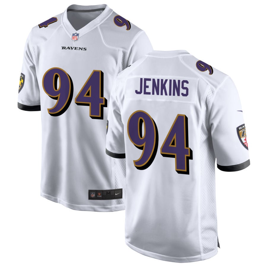 John Jenkins Baltimore Ravens 2025 Game Jersey - White