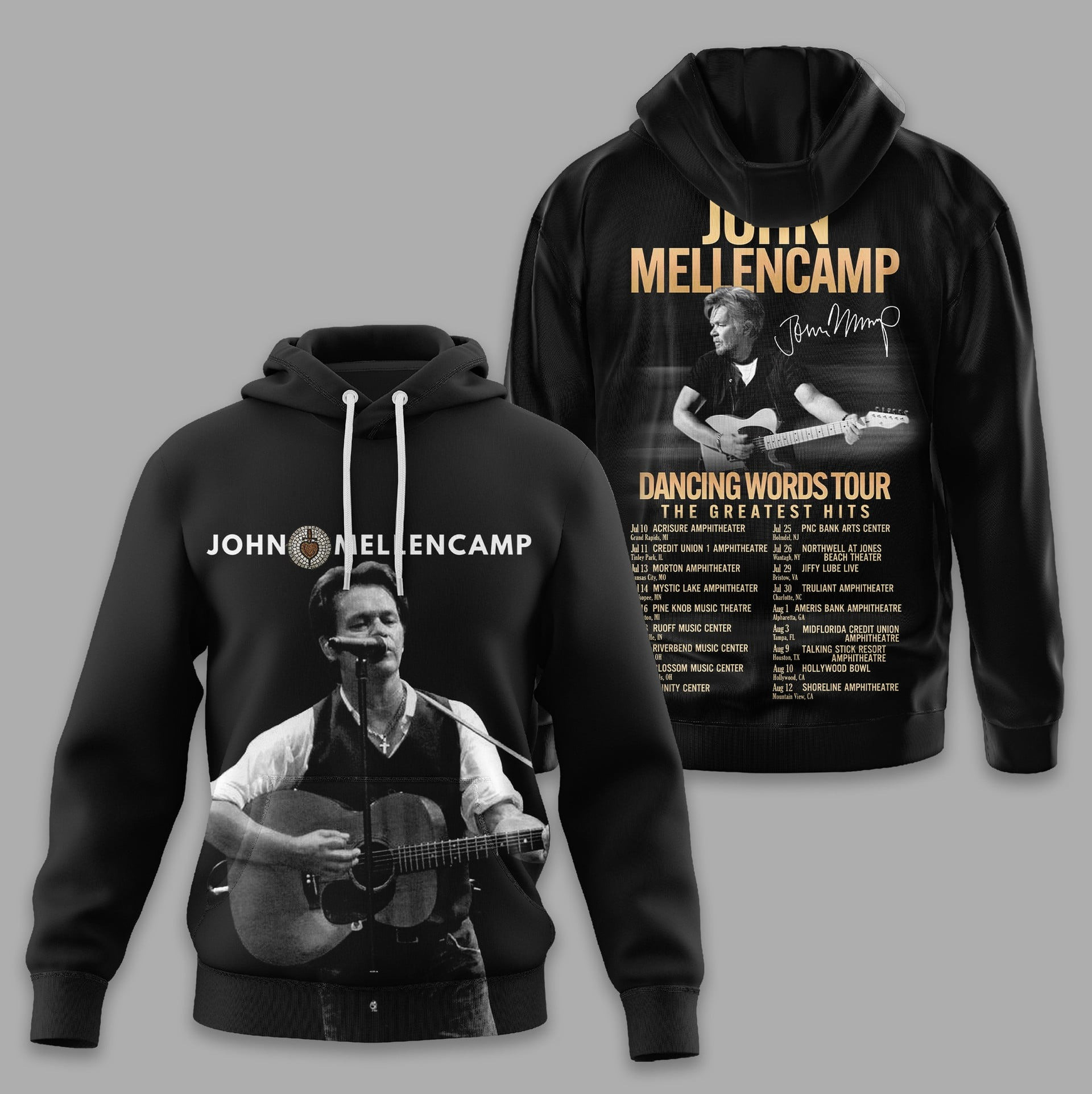 John Mellencamp Dancing Worlds 2026 Tour Hoodie John Mellencamp Merch Gifts For Fans
