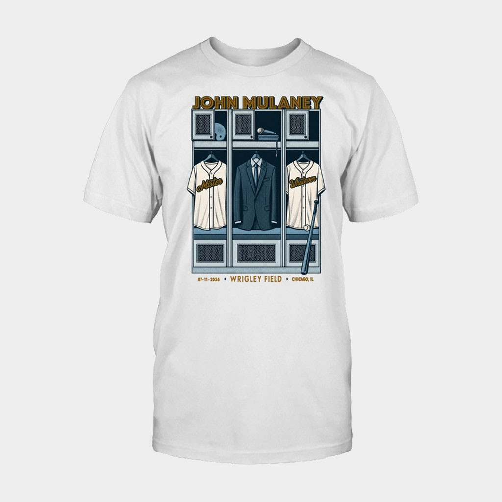 John Mulaney Merch 2026 JM Chicago Tour Wrigley Field Tour T-Shirt John Mulaney Tour Merch