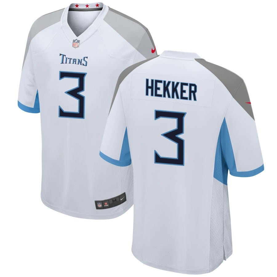 Johnny Hekker Tennessee Titans 2025 Game Jersey - White