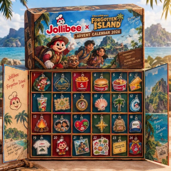 Jollibee X DreamWorks Forgotten Island Advent Calendar 2026 24 Days Flat Acrylic Ornaments Box - Image 2