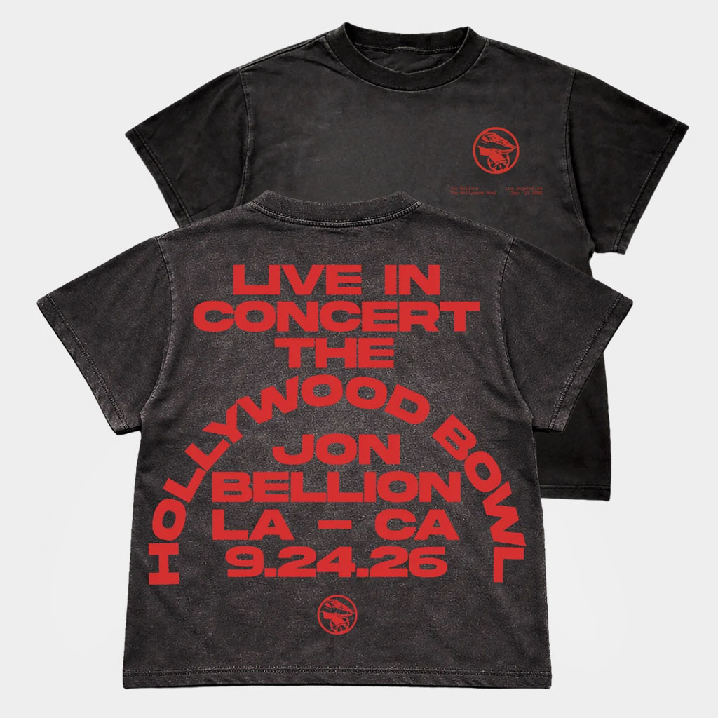 Jon Bellion Merch 2026 Hollywood Bowl T-Shirt Jon Bellion Tour Merch Gift For Music Lovers