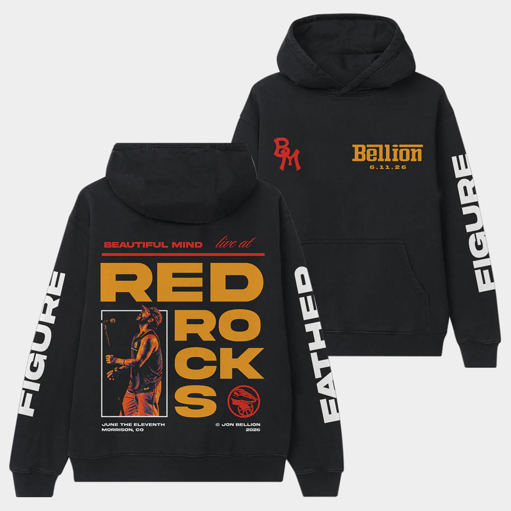 Jon Bellion Merch 2026 Red Rocks Hoodie Jon Bellion Tour Merch Best Gifts For Music Fans