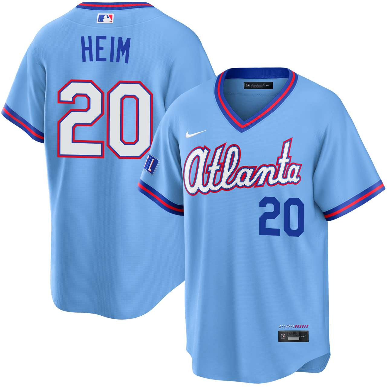 Jonah Heim Atlanta Braves 2026 City Connect Stadium Jersey - Powder Blue