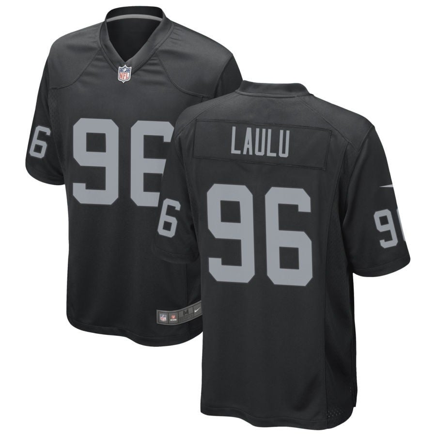 Jonah Laulu Las Vegas Raiders 2025 Game Jersey - Black