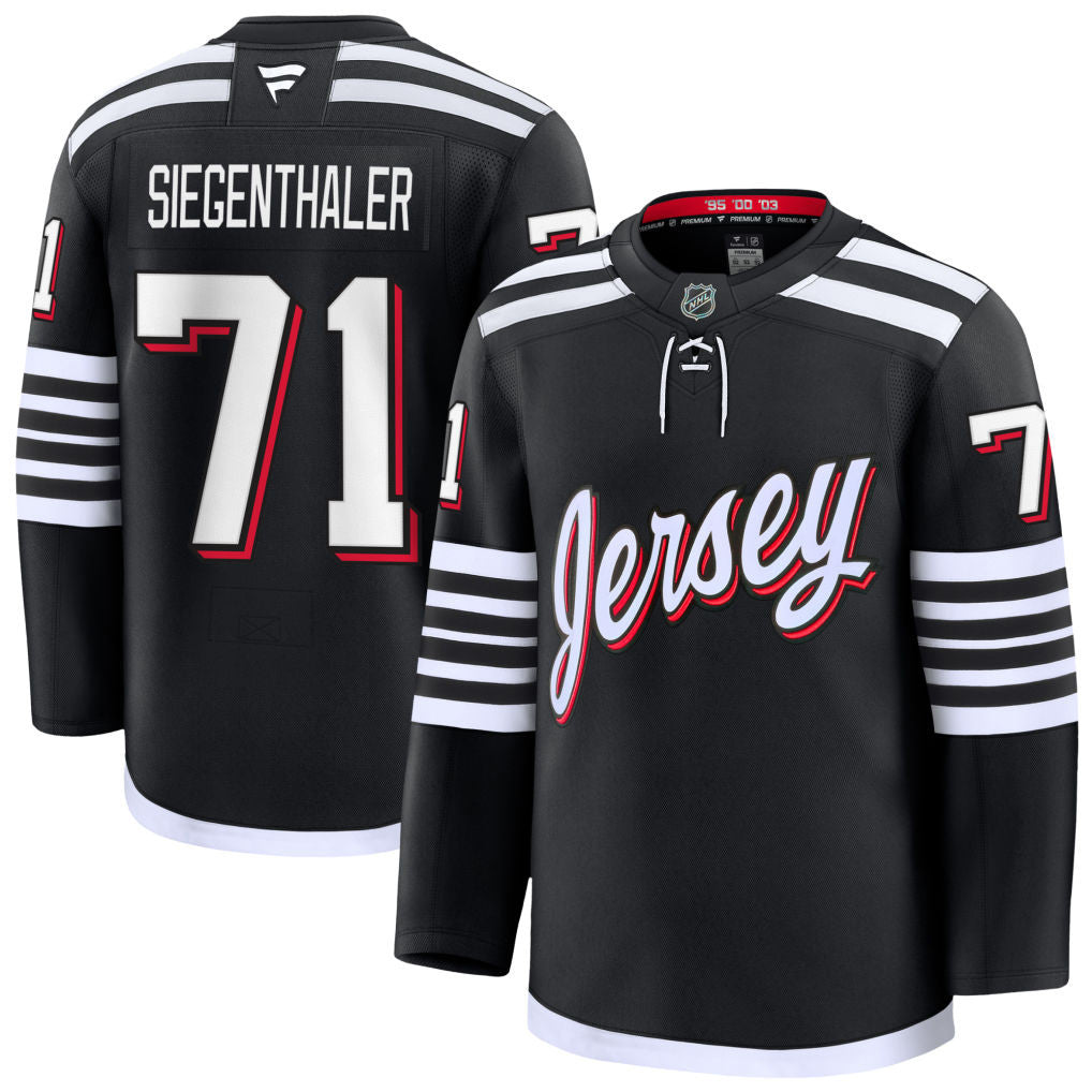 Jonas Siegenthaler New Jersey Devils 2025 Alternate Premium Jersey - Black 1 Jonas Siegenthaler New Jersey Devils 2025 Alternate Premium Jersey - Black