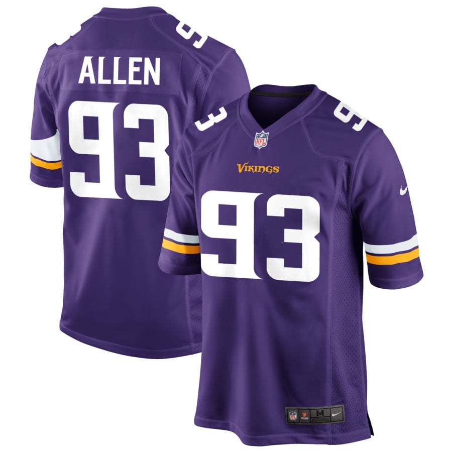 Jonathan Allen Minnesota Vikings 2025 Game Jersey - Purple