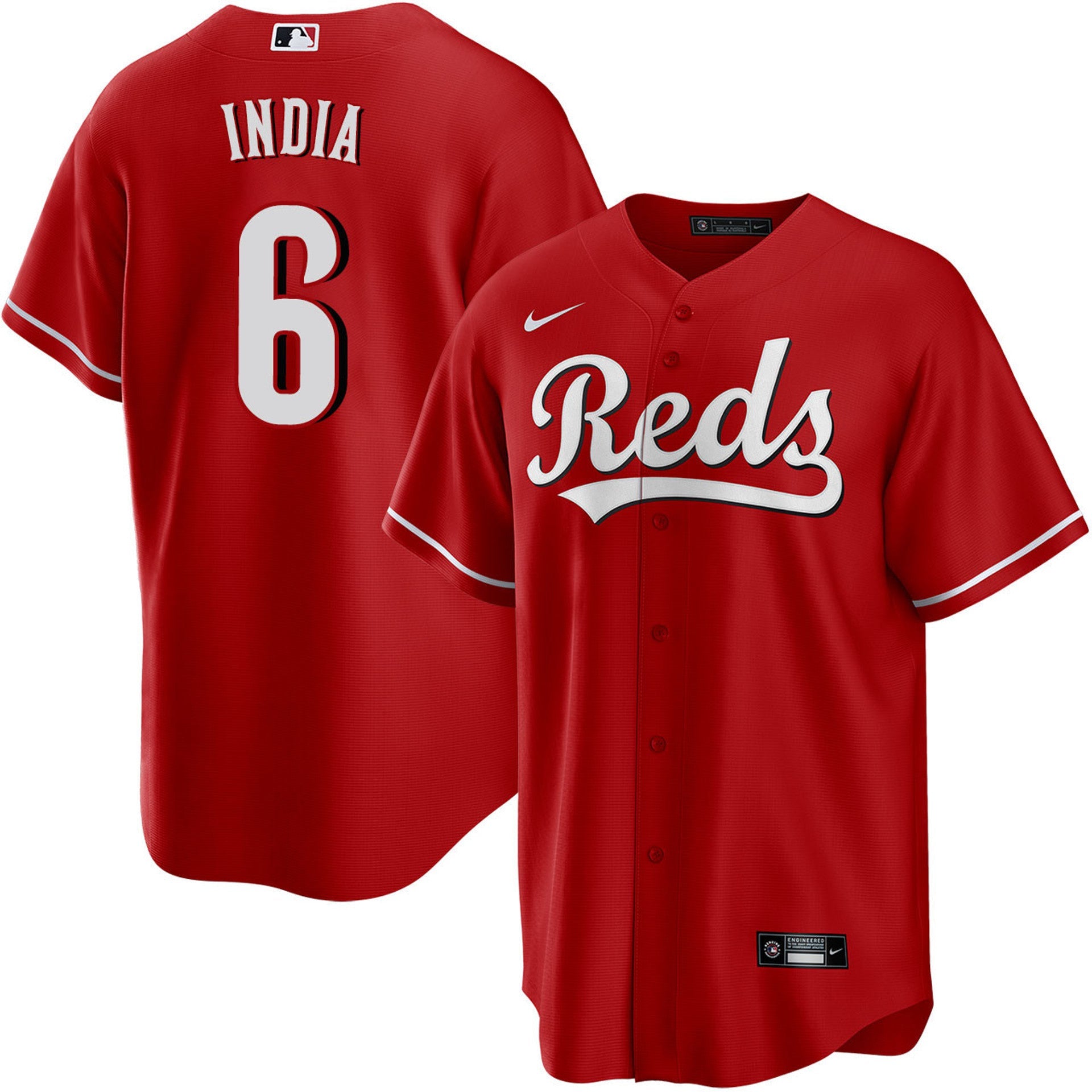 Jonathan India Cincinnati Reds 2025 Alternate Jersey - Red