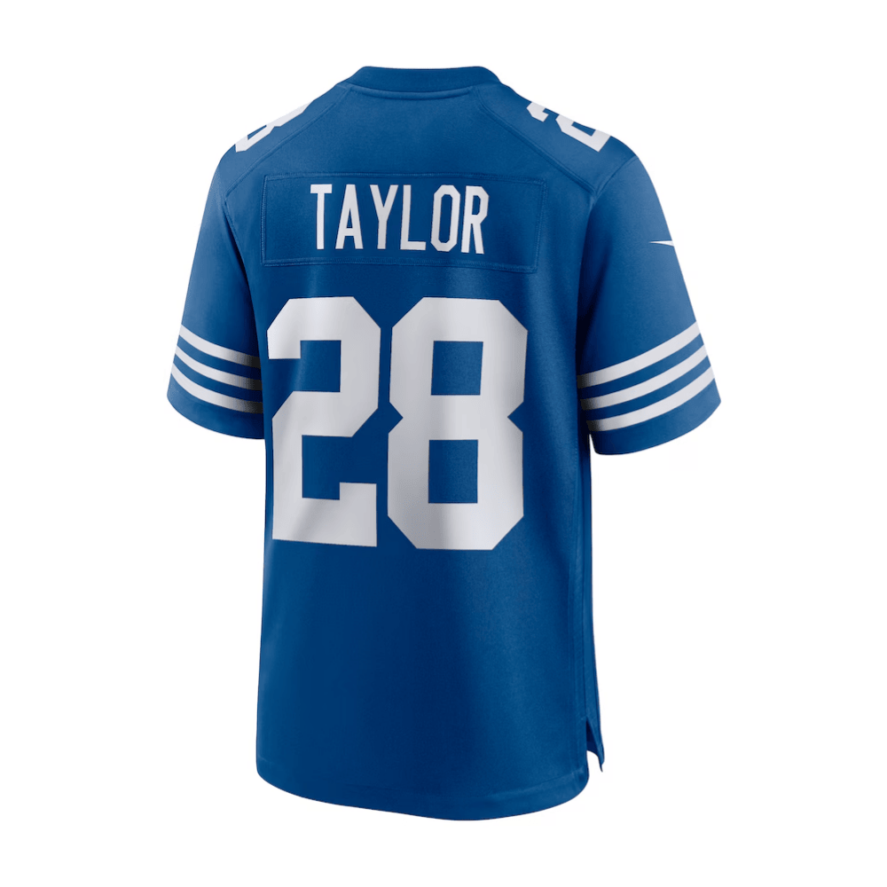 Jonathan Taylor Indianapolis Colts 2025 Pro Bowl Patch Game Men Jersey - Royal - Image 3