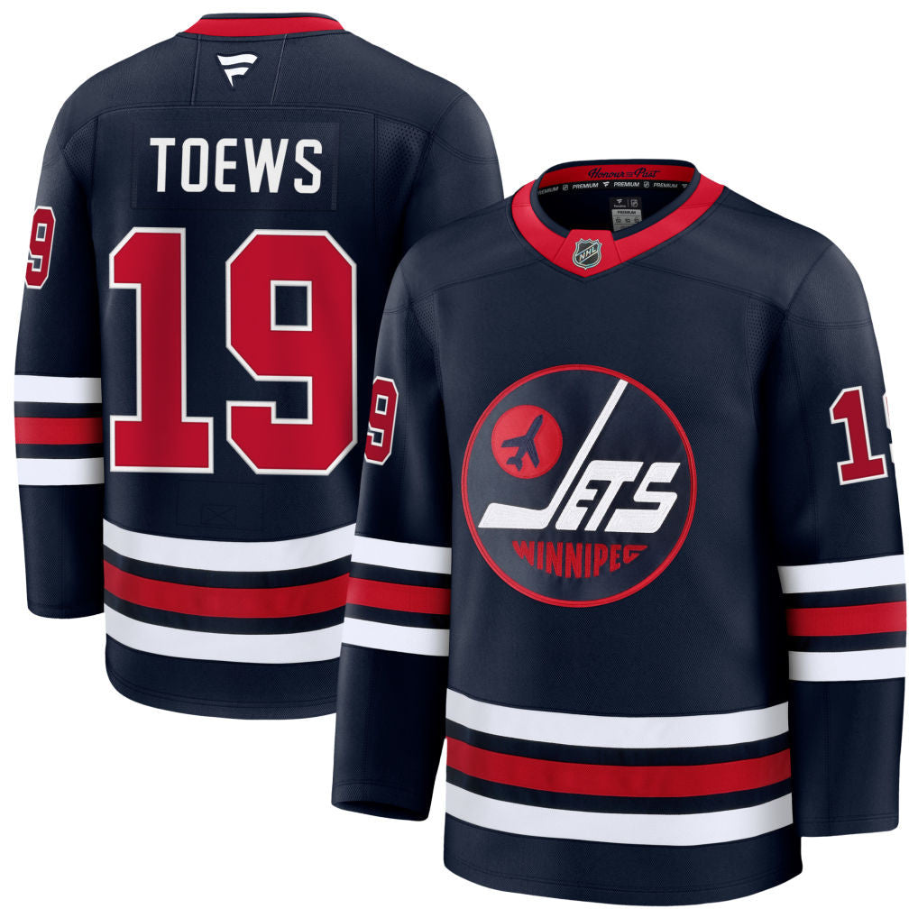 Jonathan Toews Winnipeg Jets 2025 Alternate Premium Jersey - Navy 1 Jonathan Toews Winnipeg Jets 2025 Alternate Premium Jersey - Navy
