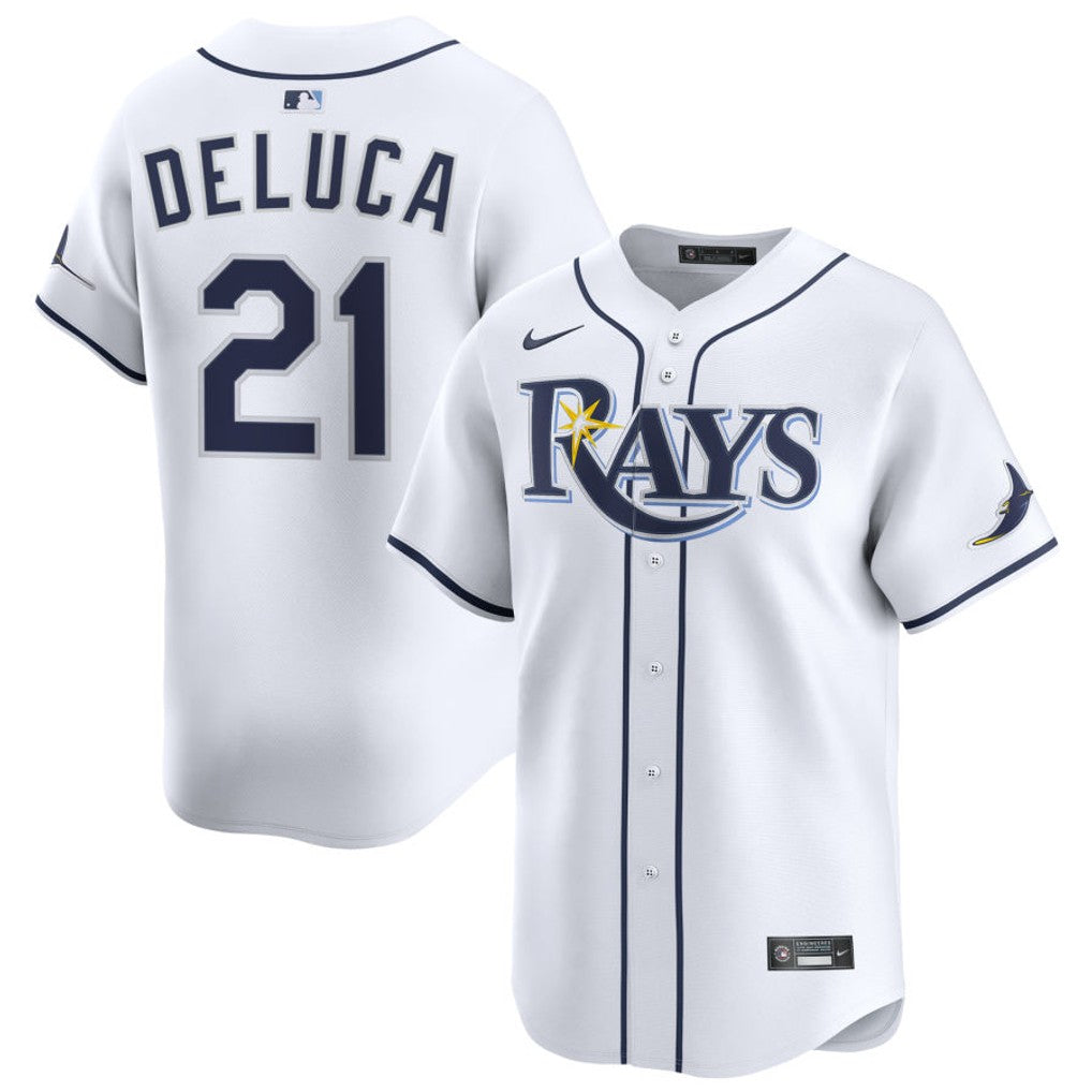 Jonny DeLuca Tampa Bay Rays 2026 Home Limited Jersey - White