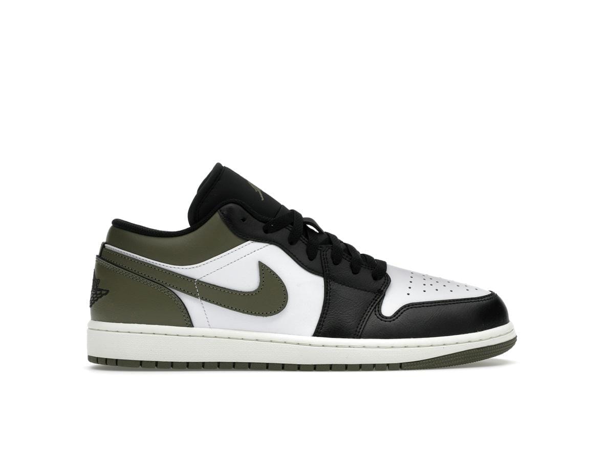 Jordan 1 Low Black Toe Medium Olive (553558-092)