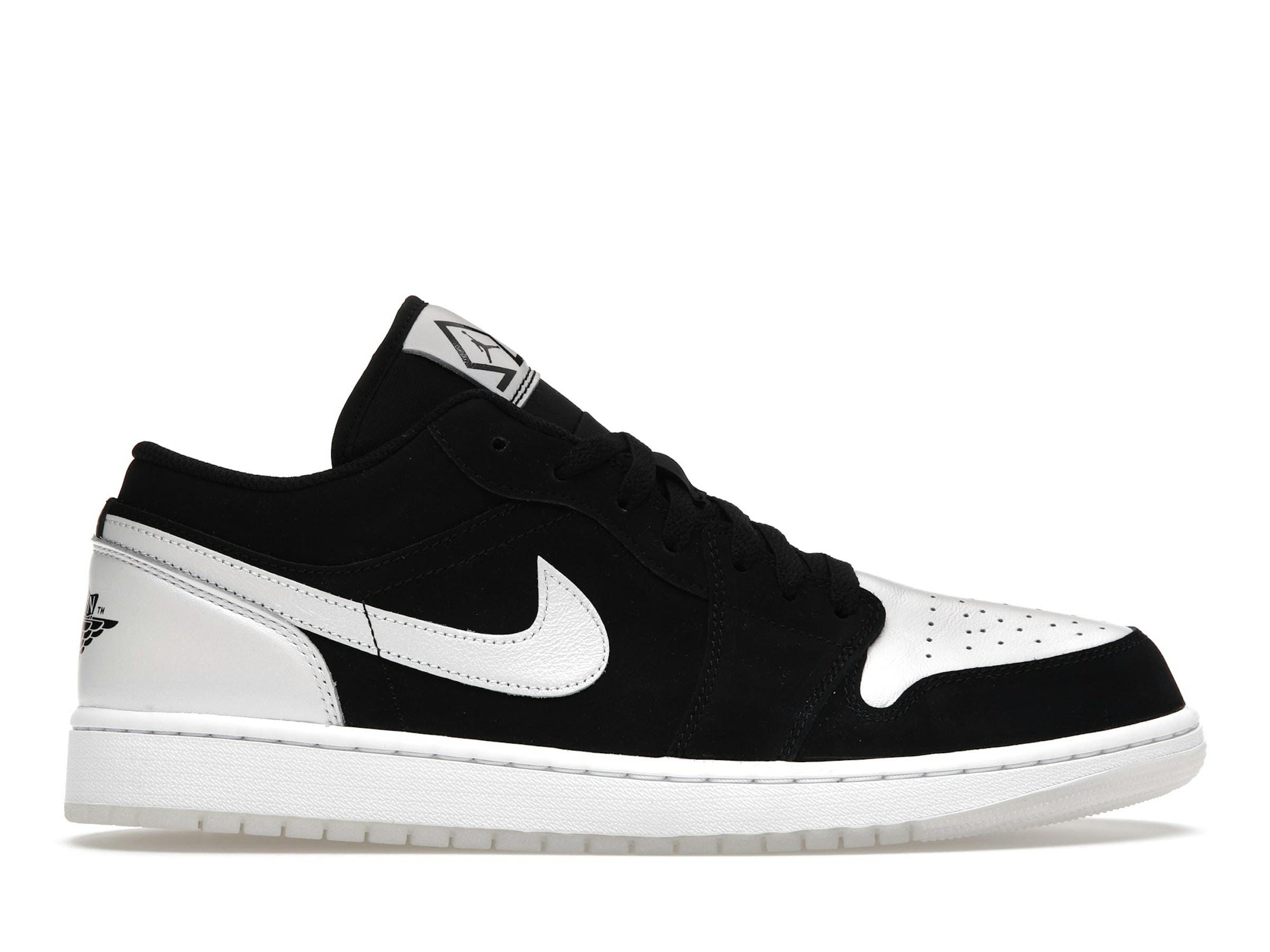 Jordan 1 Low Diamond Shorts Black/Multi-Colour/White Sneakers - DH6931-001 - Image 2