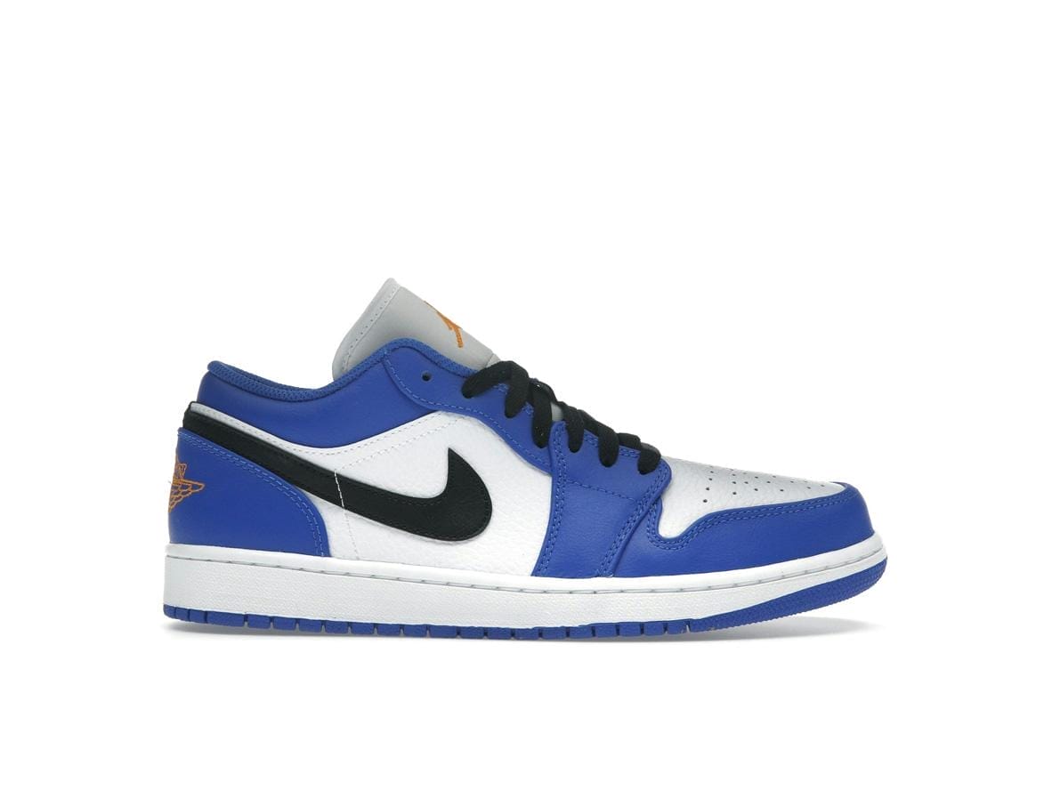Jordan 1 Low Hyper Royal Orange Peel Sneakers - Style 553558-401 - Image 2