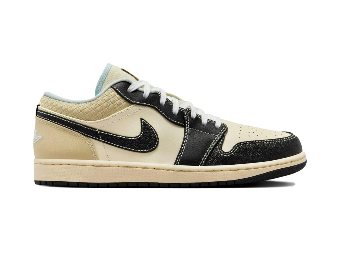 Jordan 1 Low SE Coconut Milk Black Muslin HQ3437-101 - Image 2