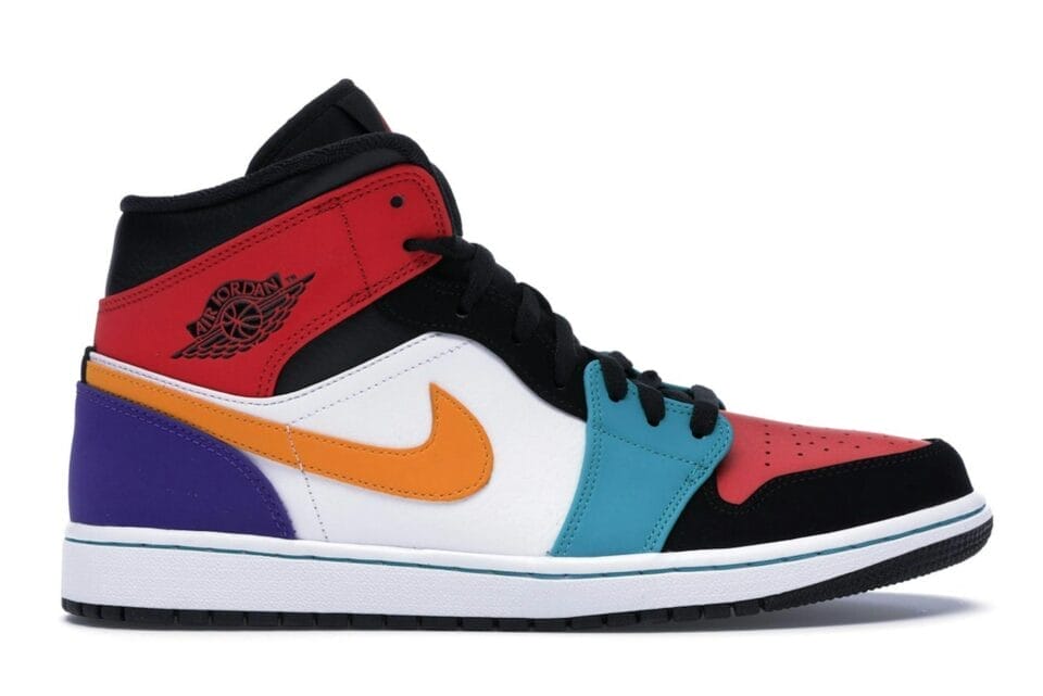 Jordan 1 Mid Bred Multi-Color Shoes | 554724-125