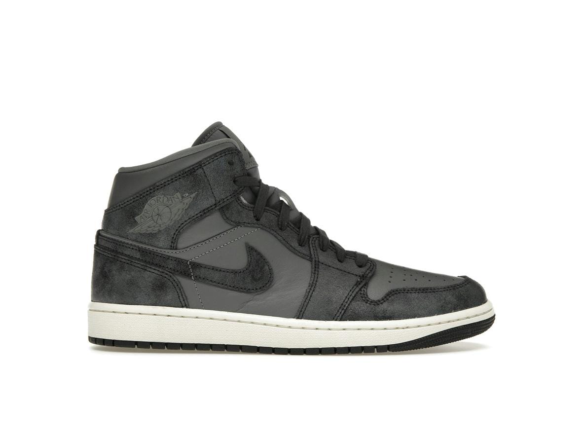 Jordan 1 Mid Distressed Smoke Grey Women's Sneakers - FJ3448-001