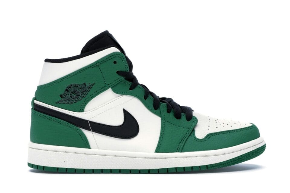 Jordan 1 Mid Pine Green Shoes | 852542-301