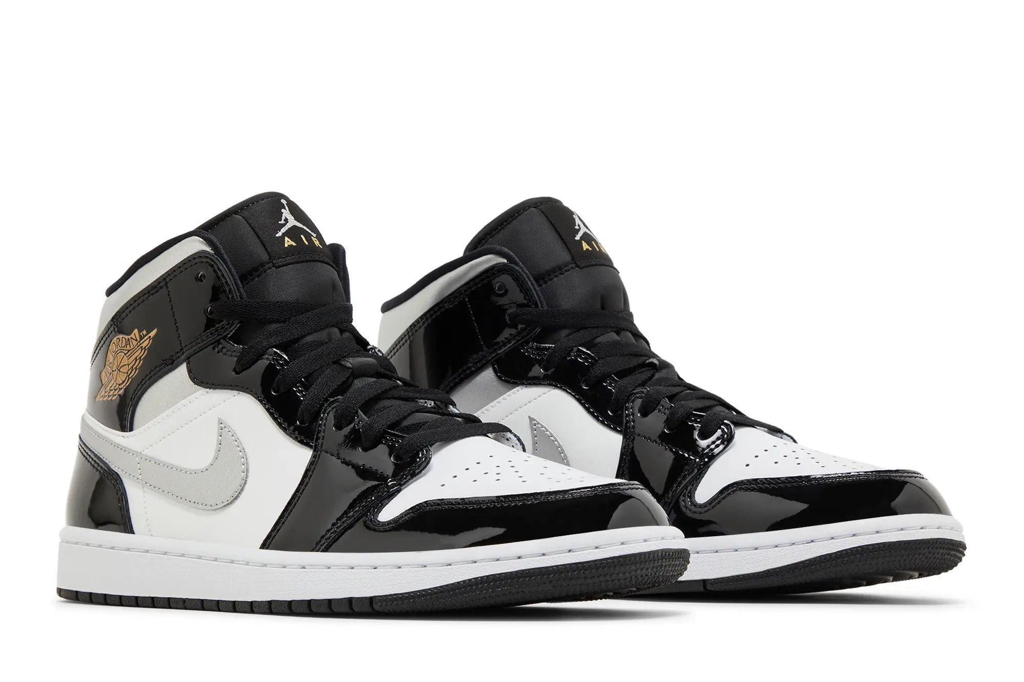 Jordan 1 Mid SE 'Black White Metallic Silver' - Image 4