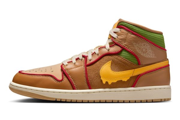 Jordan 1 Mid SE 'Cheeseburger' - Image 2
