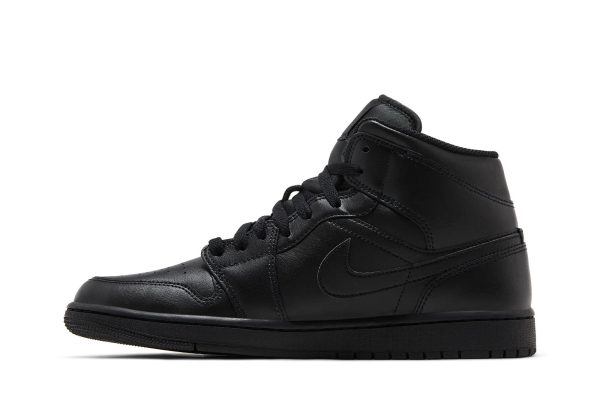 Jordan 1 Mid 'Triple Black' 2022 - Image 2